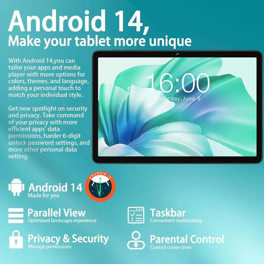 Android 14 10 Inch Octa-Core Tablet with PRO 70 - Ariwy electronics